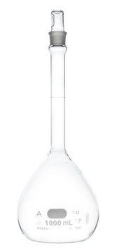 Pyrex&#174; volumetric flask, class A with Pyrex&#174; ST stopper capacity 2,000&#160;mL