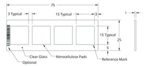 Grace Bio-Labs ONCYTE® AVID™ nitrocellulose film slides 4 (Pads), L × W 15 mm × 15 mm , Pads