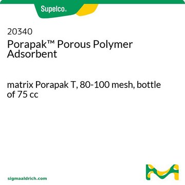 Porapak&#8482; 多孔聚合物吸附剂 matrix Porapak T, 80-100&#160;mesh, bottle of 75&#160;cc