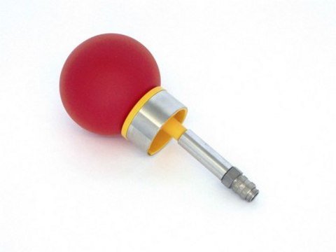 Hand pump ball for use with solvent withdrawal systems