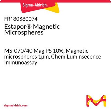 Estapor&#174; Magnetic Microspheres MS-070/40 Mag PS 10%, Magnetic microspheres 1&#181;m, ChemiLuminsecence Immunoassay - For ordering, click "Request more information"