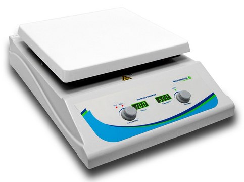 Benchmark Digital 10 x 10 inch Hotplate Magnetic Stirrer AC/DC input 230 V, UK plug