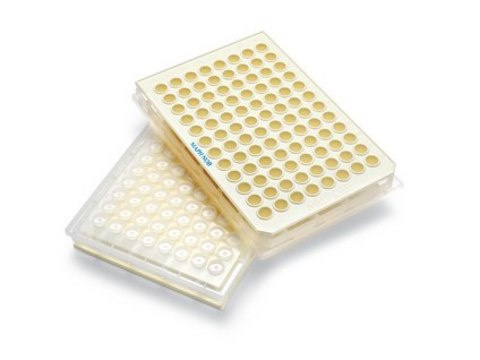 MultiScreen 96 well Harvest Opaque, Non-Sterile, Glass Fiber, APFB Filter Plate, 1.0 / 0.65 &#181;m pore size membrane, 100uL volume, device material, Barex&#174;/TiO2, 60 plates