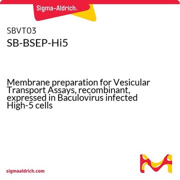 SB-BSEP-Hi5 Membrane preparation for Vesicular Transport Assays, recombinant, expressed in Baculovirus infected High-5 cells