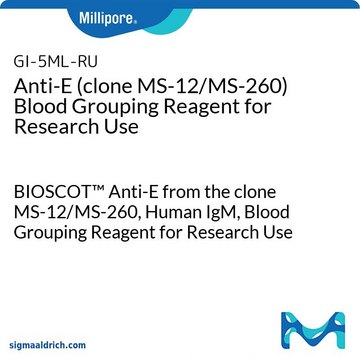 Reagent For Research Use - RHCE (Rh) Specificities BIOSCOT&#8482; Anti-E from the clone MS-12/MS-260, Human IgM, Blood Grouping Reagent for Research Use