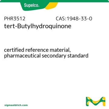 tert-Butylhydroquinone certified reference material, pharmaceutical secondary standard