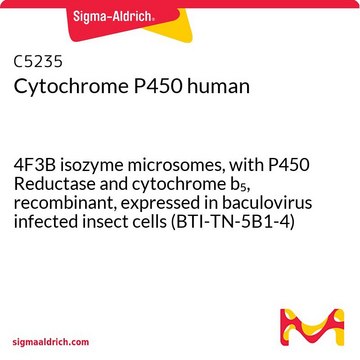 细胞色素P450 人 4F3B isozyme microsomes, with P450 Reductase and cytochrome b5, recombinant, expressed in baculovirus infected insect cells (BTI-TN-5B1-4)