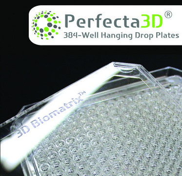 Perfecta3D&#174; hanging drop plate size 384&#160;wells , with lid and tray, polystyrene (untreated), sterile