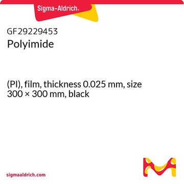 Polyimide (PI), film, thickness 0.025&#160;mm, size 300 × 300&#160;mm, black