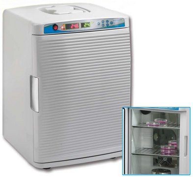 MyTemp&#8482; Mini CO2 Digital Incubator, includes two stainless steel shelves AC/DC input 230 V AC, EuroPlug