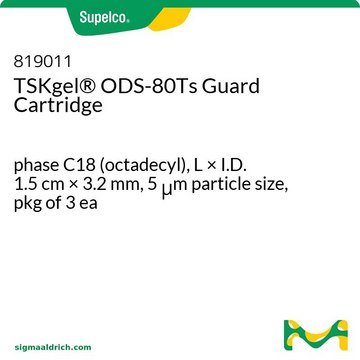 TSK-GEL&#174; 反相 HPLC 凝胶保护柱柱芯 phase C18 (octadecyl), L × I.D. 1.5&#160;cm × 3.2&#160;mm, 5&#160;&#956;m particle size, pkg of 3&#160;ea