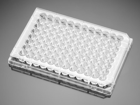 Corning&#174; BioCoat&#8482; Fibronectin Microplate well size 96&#160;wells, flat bottom clear wells, lid