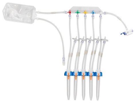 NovaSeptum&#174; SURe Conical Tube Sampling Unit Manifold (5-valve) with AseptiQuik&#174; S connector, sterile; &#947;-irradiated, volume 15&#160;mL