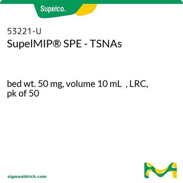 SupelMIP&#174; SPE - TSNAs bed wt. 50&#160;mg, volume 10&#160;mL , LRC, pk of 50