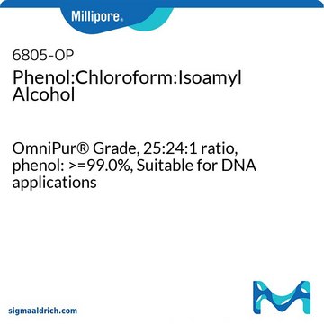 Phenol:Chloroform:Isoamyl Alcohol OmniPur&#174; Grade, 25:24:1 ratio, phenol: &gt;=99.0%, Suitable for DNA applications