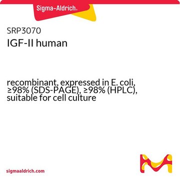 IGF-II human recombinant, expressed in E. coli, &#8805;98% (SDS-PAGE), &#8805;98% (HPLC), suitable for cell culture