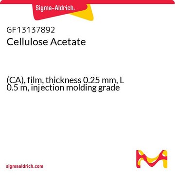 Cellulose Acetate (CA), film, thickness 0.25&#160;mm, L 0.5&#160;m, injection molding grade