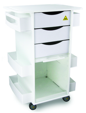 Lab Cart with Clear Sliding Door