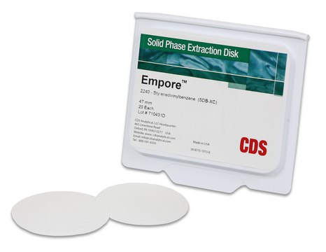 Empore&#8482; SPE盘片 matrix active group polystyrene-divinylbenzene (SDB-XC), diam. 47&#160;mm, pk of 20