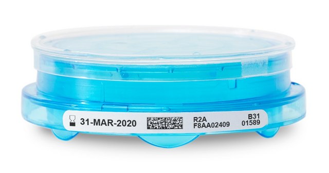 Milliflex Oasis&#174; Culture Media Plate R2A low nutrient media plates for waterborne microorganisms