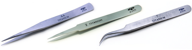 Titanium tweezers Style 3C