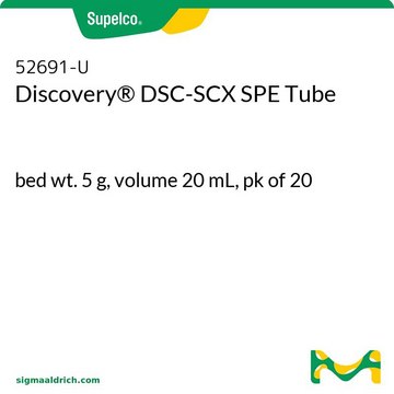 Discovery&#174; DSC-SCX SPE Tube bed wt. 5&#160;g, volume 20&#160;mL, pk of 20