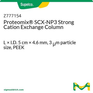 Proteomix&#174; SCX-NP3 Strong Cation Exchange Column L × I.D. 5&#160;cm × 4.6&#160;mm, 3&#160;&#956;m particle size, PEEK