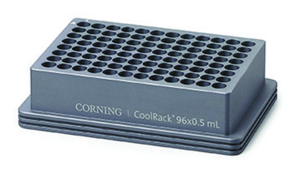 Corning&#174; CoolRack&#174; 96 x 0.5 mL, capacity 96 x 0.5 mL 2D tubes