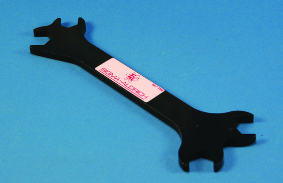 Lecture bottle 4-way wrench CGA170/CGA180 to NPT