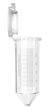 Eppendorf Tube&#174; Conical with snap cap tube capacity 25&#160;mL, sterile, pyrogen free, RNase and DNase free, RNase free, pkg of 150&#160;pieces, bag of 6 × 25&#160;tubes