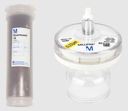 试剂盒：Quantum&#174; IX纯化柱&amp; Millipak&#174; Kit with Millipak&#174; 40 Express Filter, For use with Milli-Q&#174; water purification systems.