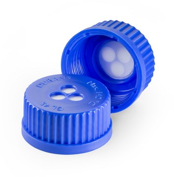 DURAN&#174; membrane screw cap polypropylene, GL 45 cap, pore size 0.2&#160;&#956;m