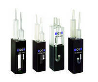 Hellma® absorption cuvettes, Flow-through cells High Performance Quartz Glass, spectral range 200-2,500 nm, pathlength 10 mm, chamber volume 80 μL