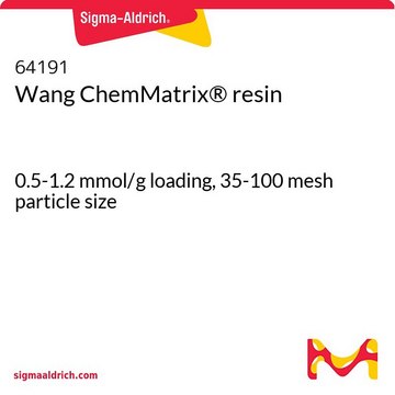 ChemMatrix&#174; 王氏树脂 0.5-1.2&#160;mmol/g loading, 35-100&#160;mesh particle size