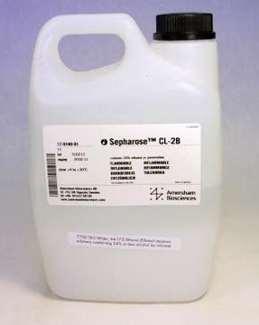 Sepharose&#8482; CL-2B Cytiva 17-0140-01, pack of 1&#160;L