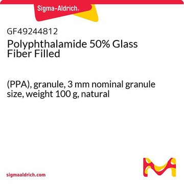 Polyphthalamide 50% Glass Fiber Filled (PPA), granule, 3&#160;mm nominal granule size, weight 100&#160;g, natural