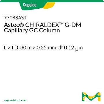 Astec&#174; CHIRALDEX&#8482; G-DM 毛细管气相色谱柱 L × I.D. 30&#160;m × 0.25&#160;mm, df 0.12&#160;&#956;m