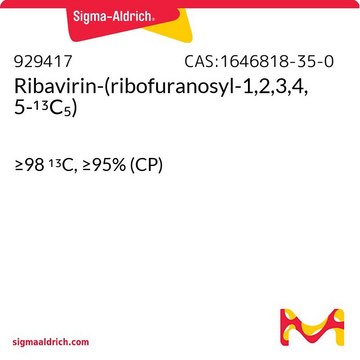 Ribavirin-(ribofuranosyl-1,2,3,4,5-13C5) &#8805;98 13C, &#8805;95% (CP)