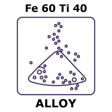 Iron-Titanium alloy, Fe60Ti40 powder, 150micron max. particle size, alloy pre-cursor, 50g