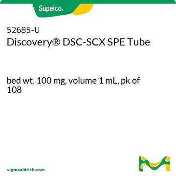 Discovery&#174; DSC-SCX SPE Tube bed wt. 100&#160;mg, volume 1&#160;mL, pk of 108