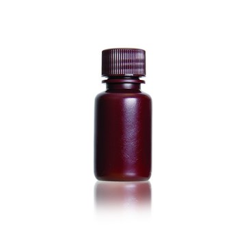 Wheaton&#174; Leak Resistant Bottle capacity 30&#160;mL, high-density polyethylene bottle, amber bottle, narrow-mouth bottle, bottle diam. × H 32&#160;mm × 69&#160;mm, 20-410