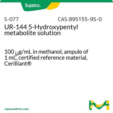 UR-144 5-Hydroxypentyl metabolite solution 100&#160;&#956;g/mL in methanol, ampule of 1&#160;mL, certified reference material, Cerilliant&#174;