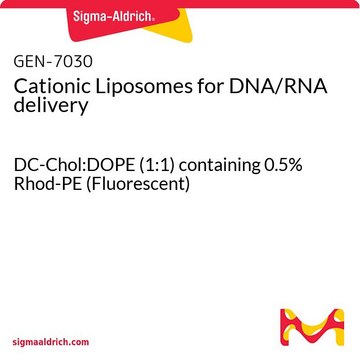 Cationic Liposomes for DNA/RNA delivery DC-Chol:DOPE (1:1) containing 0.5% Rhod-PE (Fluorescent)