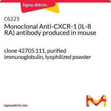 Monoclonal Anti-CXCR-1 (IL-8 RA) antibody produced in mouse clone 42705.111, purified immunoglobulin, lyophilized powder