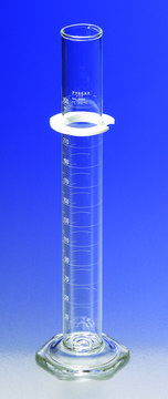 Pyrex&#174; graduated cylinder, single metric scale, white enamel graduations volume 500&#160;mL