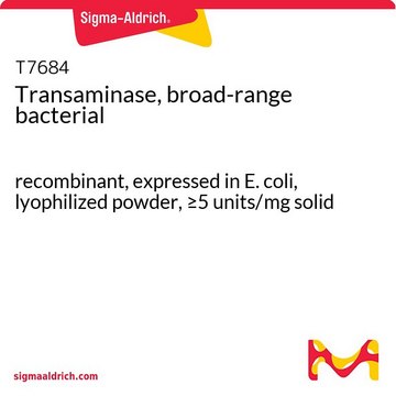 Transaminase, broad-range bacterial recombinant, expressed in E. coli, lyophilized powder, &#8805;5&#160;units/mg solid