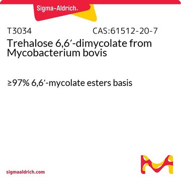 Trehalose 6,6&#8242;-dimycolate from Mycobacterium bovis &#8805;97% 6,6&#8242;-mycolate esters basis