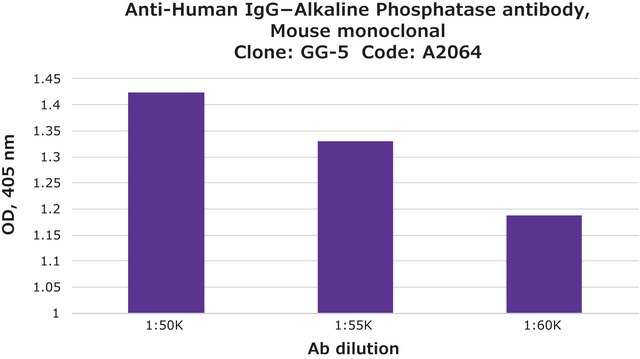 抗-人IgG＆＃8722;碱性磷酸酶小鼠单克隆抗体 clone GG-5, purified from hybridoma cell culture