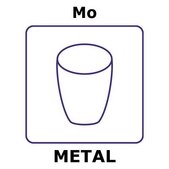 Molybdenum crucible, cylindrical, outside diameter 47mm, length 1 pcs