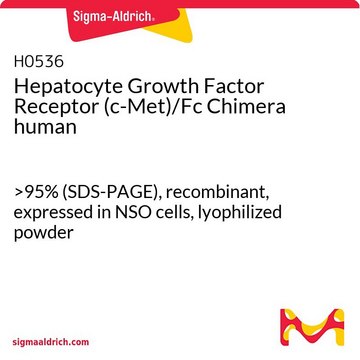 Hepatocyte Growth Factor Receptor (c-Met)/Fc Chimera human &gt;95% (SDS-PAGE), recombinant, expressed in NSO cells, lyophilized powder